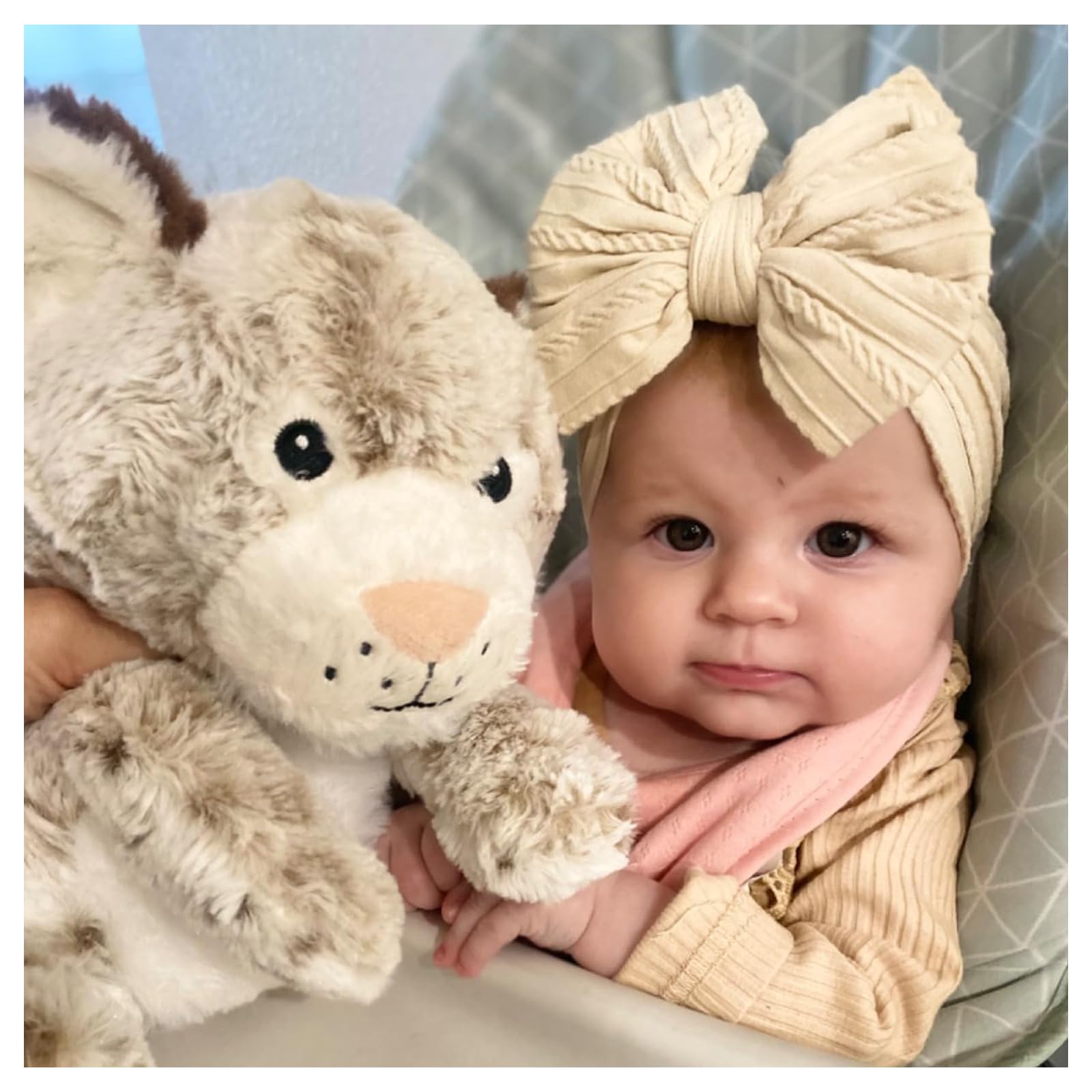 ALinmo headbands No-Mark design keeps delicate newborn heads free of impressions