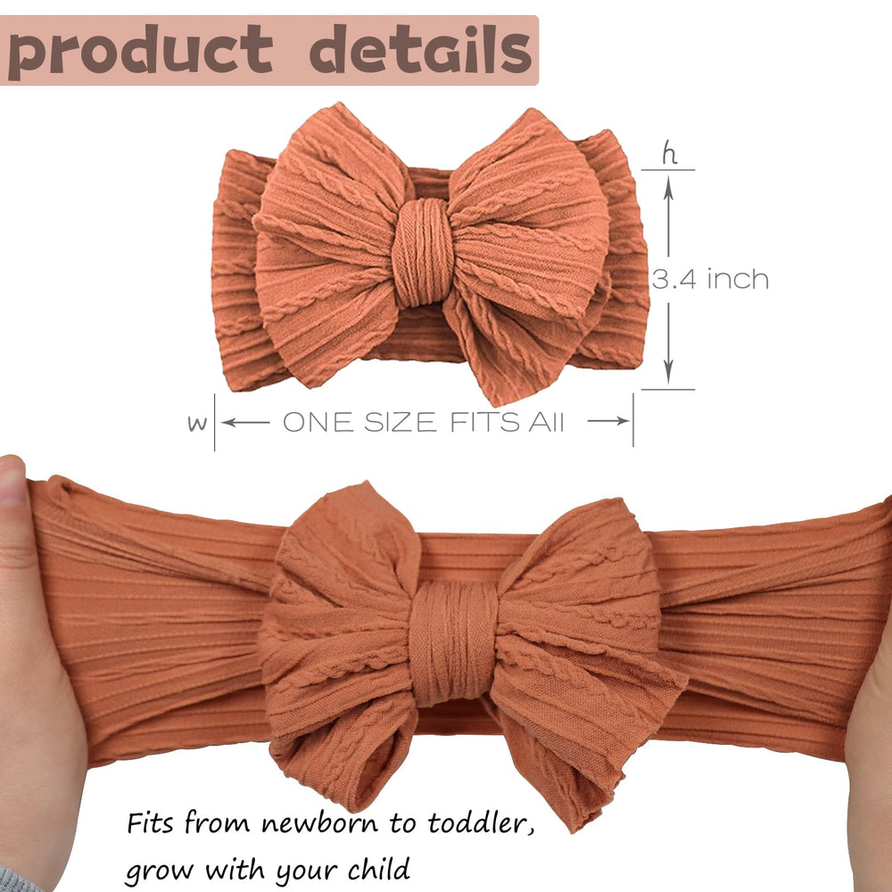 ALinmo ultra-soft nylon headbands highlight plush comfort for sensitive baby skin