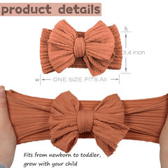 ALinmo ultra-soft nylon headbands highlight plush comfort for sensitive baby skin
