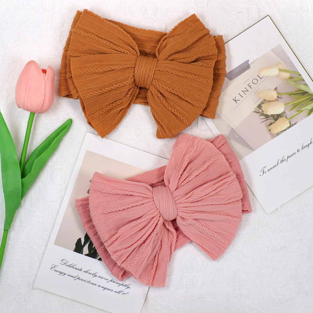 ALinmo newborn-friendly headbands used for photos and everyday wear