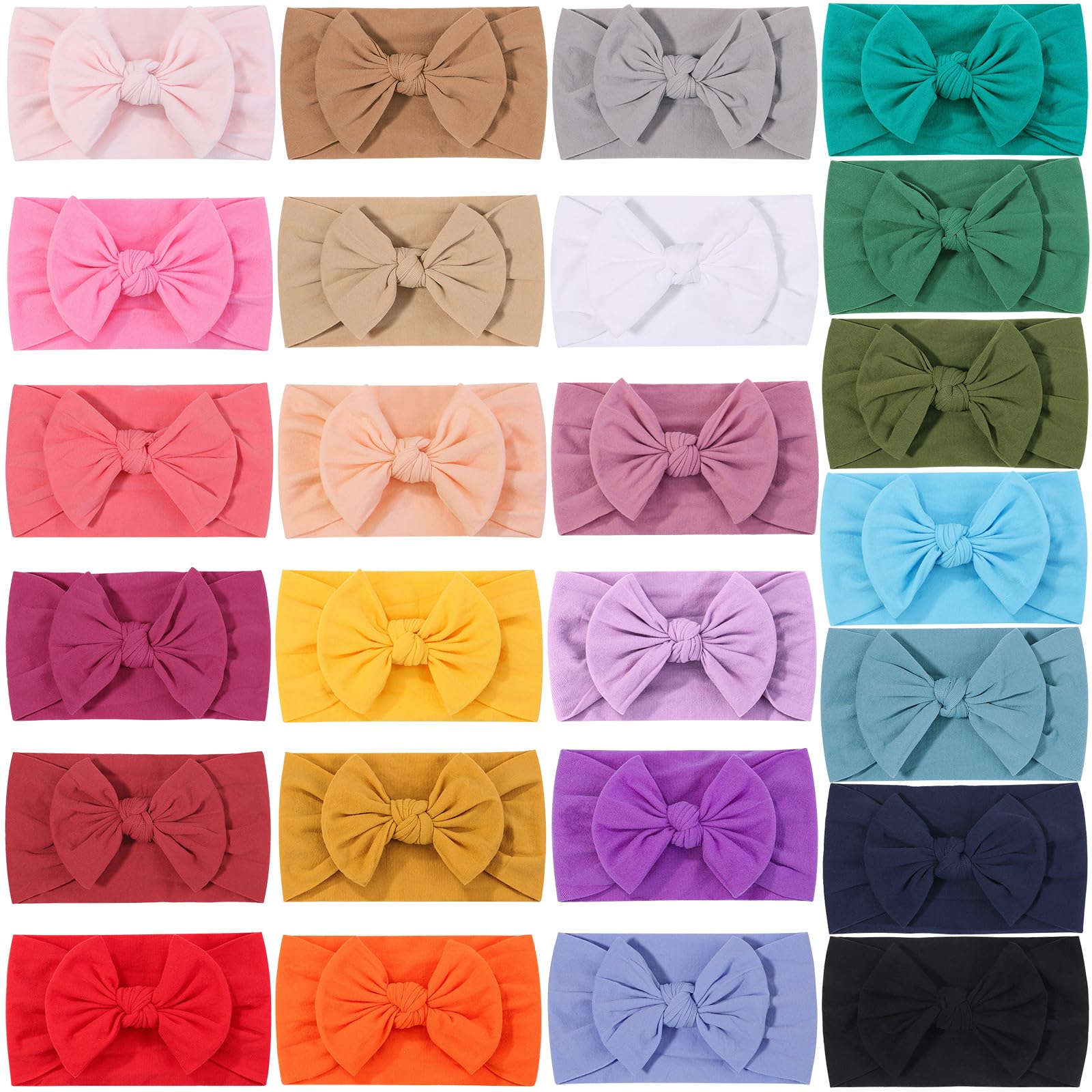 ALinmo soft-elastic headband close-up showing flexible fit for growing babies
