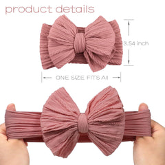 ALinmo ultra-soft stretchy nylon headbands for comfortable baby wear from newborn to toddler