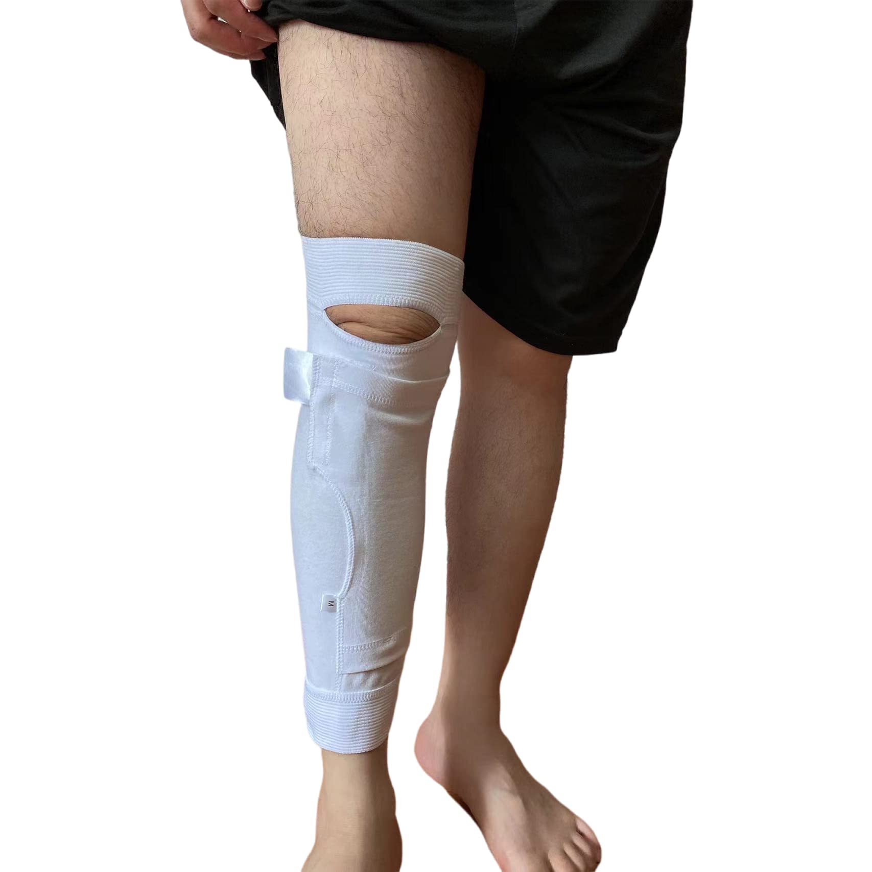 ALisasin catheter leg bag holder strap provides stable tubing during daily activities.