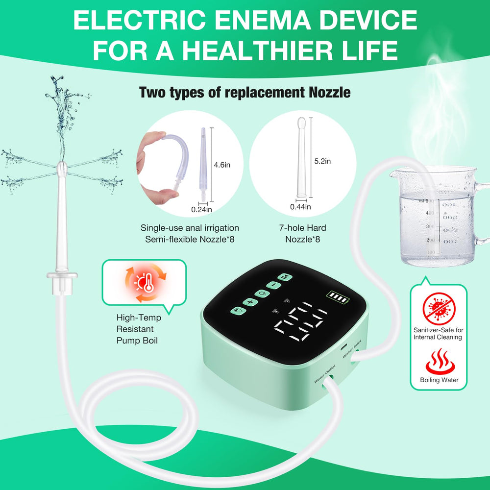 Alitake Enema Kit soft and firm nozzles for personalized fit