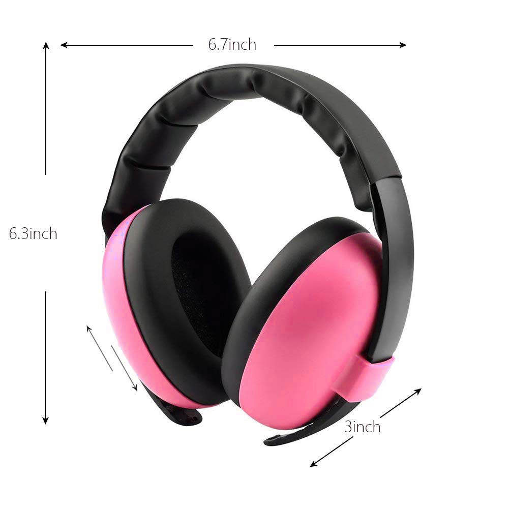 Alitamei baby ear protection headphones adjustable headband for growing child and longer use.