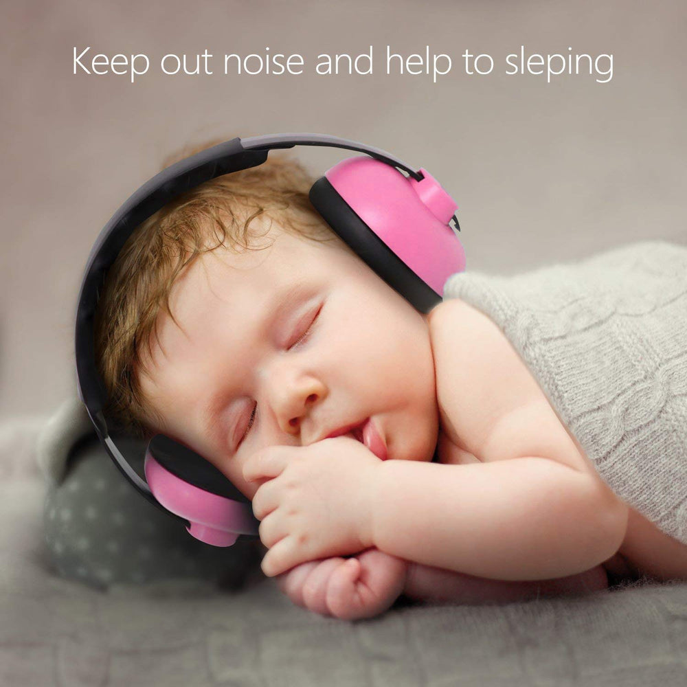 Alitamei earmuffs in use during travel to reduce background noise.