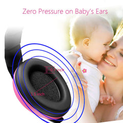 Alitamei baby earmuffs soft PU cushions provide gentle comfort during play.