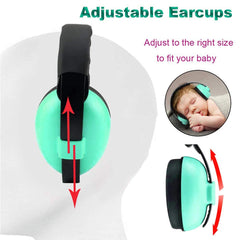 Alitamei kids headphones mint green close-up of soft ear cushions for gentle wear