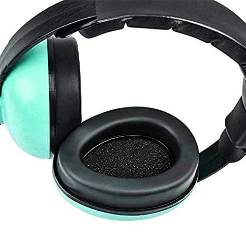 Alitamei headphones mint green child at park wearing for a quieter environment