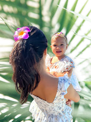 All Things Lani mommy baby matching clip in dawn pink for easy wear