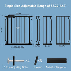 ALLAIBB double-lock safety release keeps toddlers out while adults pass easily
