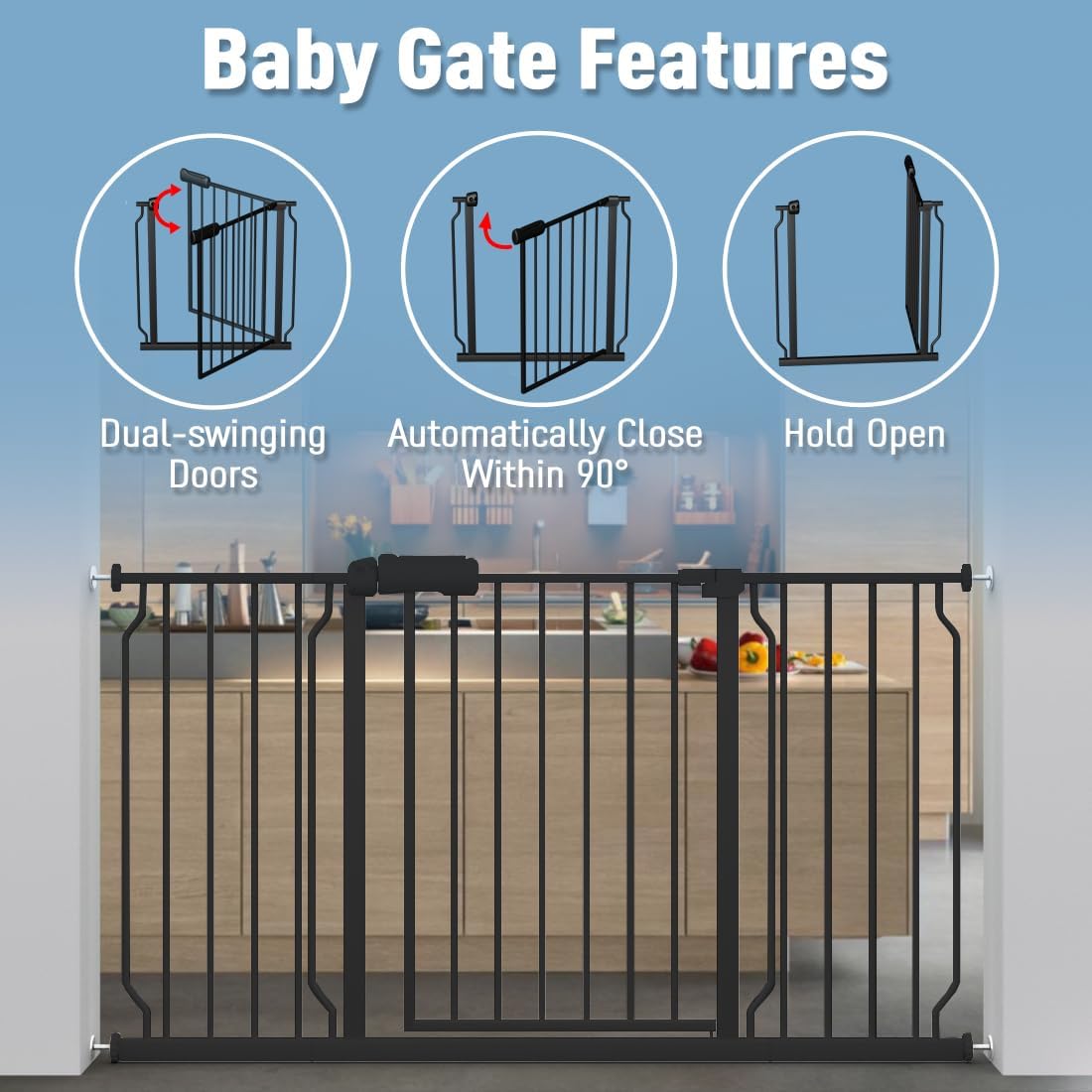 ALLAIBB durable steel design adds sturdy safety without compromising style