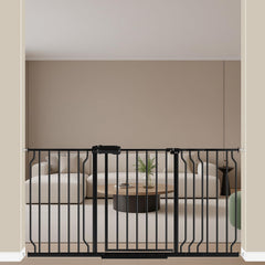 ALLAIBB extra-wide gate installation shows secure doorway setup and simple alignment