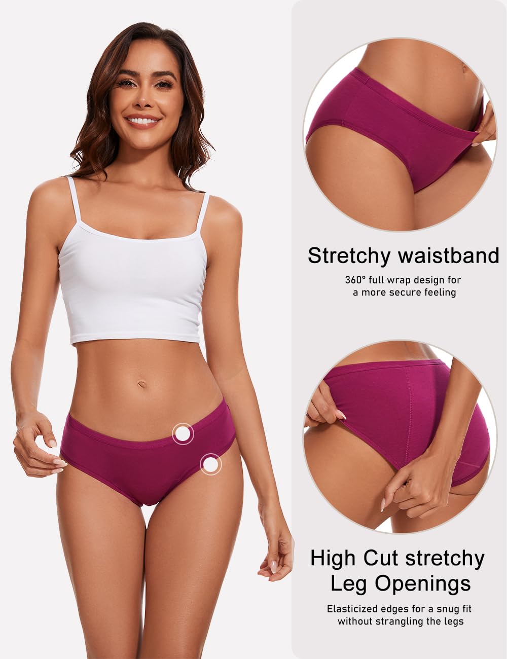 ALLBASE breathable cotton-blend fabric for all-day comfort