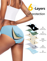 ALLBASE leak-proof waterproof gusset keeps you dry during active daytime wear.