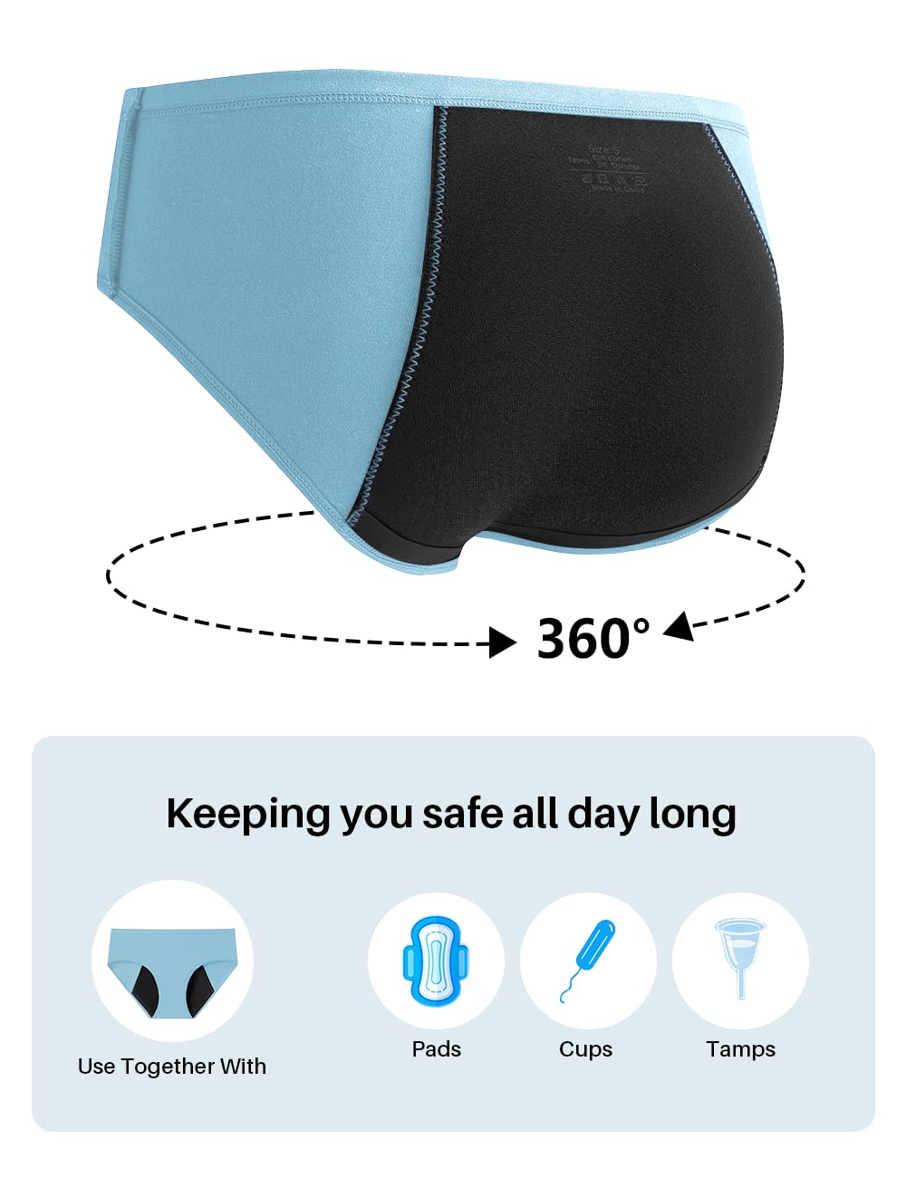 ALLBASE reusable period underwear supports eco-friendly choices and cost savings.