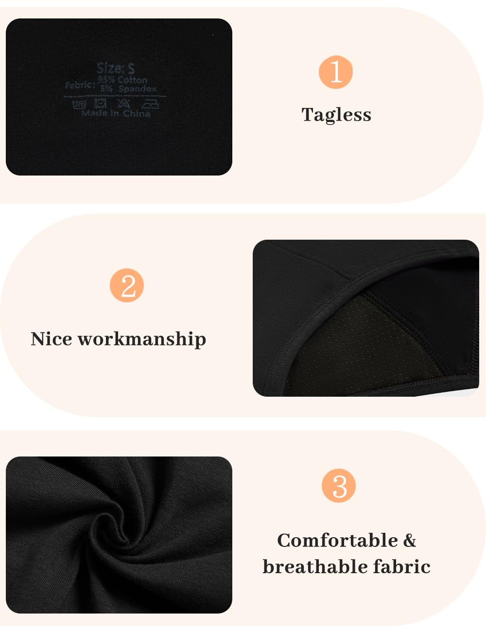 AllBASE tagless design reduces irritation for sensitive skin nightly.