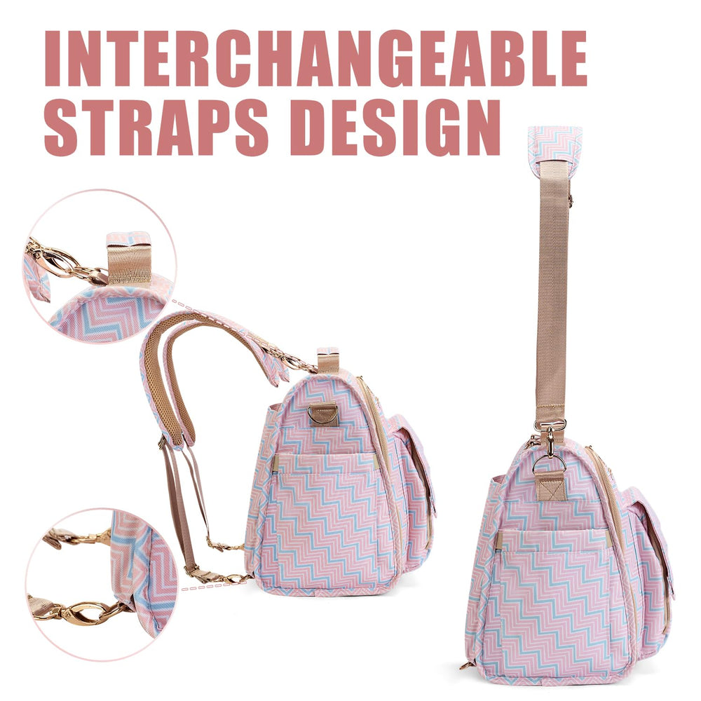 ALLCAMP Diaper Backpack convertible tote with stroller hooks for hands-free versatility.