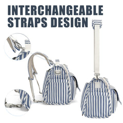 ALLCAMP diaper backpack showing waterproof fabric exterior