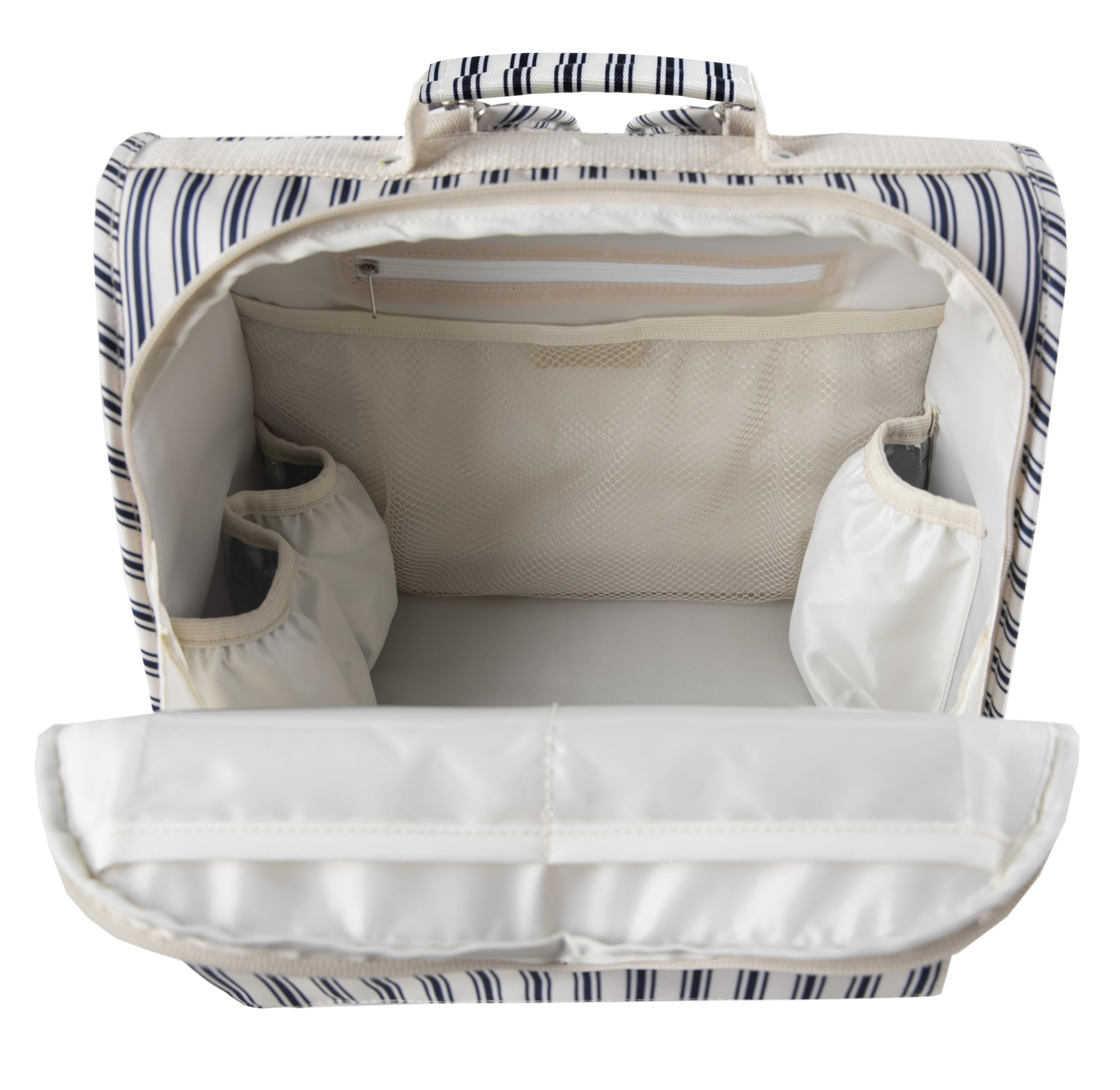 ALLCAMP diaper backpack wide opening for easy packing