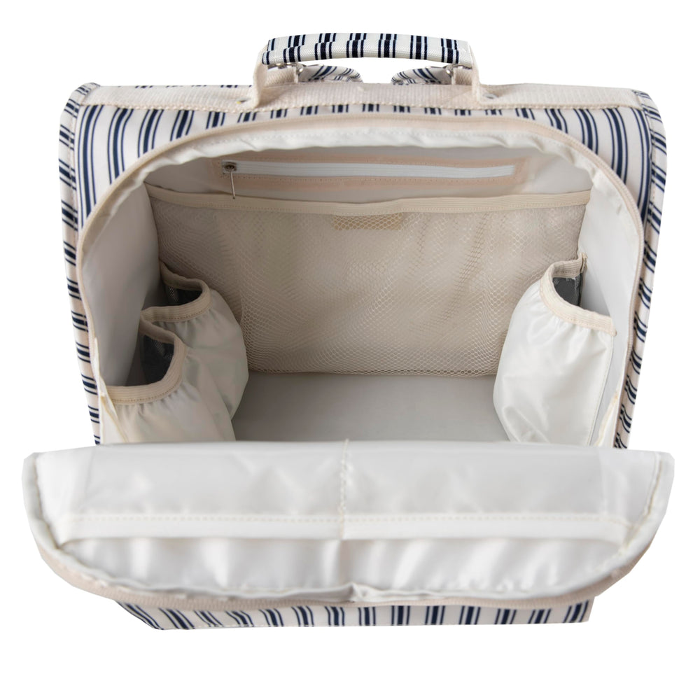 ALLCAMP diaper backpack wide opening for easy packing
