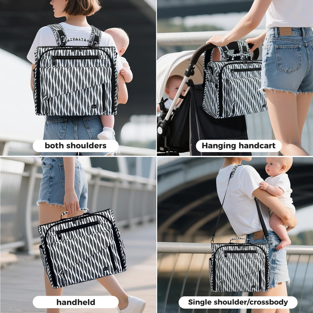 ALLCAMP bag with metal hardware and machine-washable fabric for easy care.