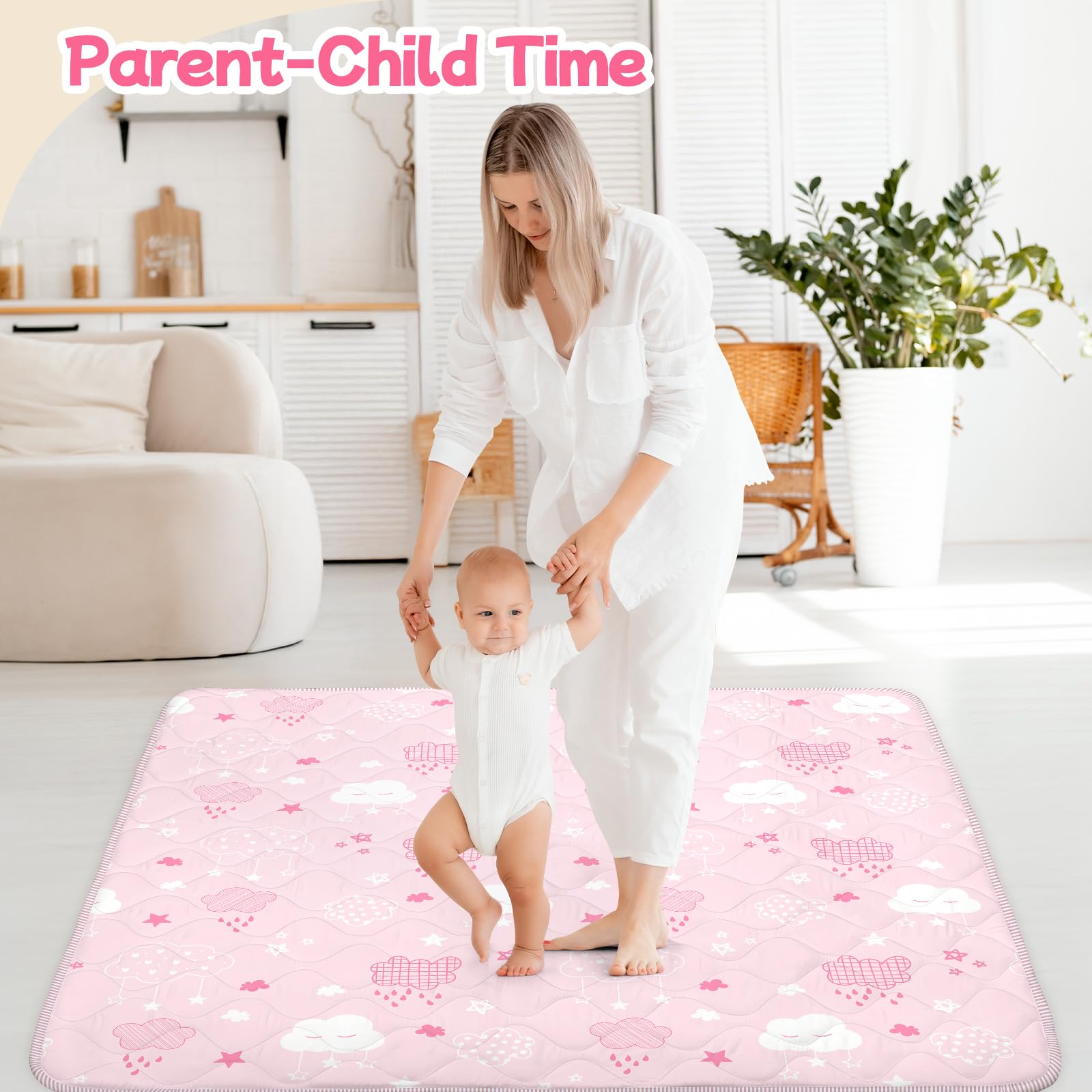 alldomess quilted top mat for durable everyday use