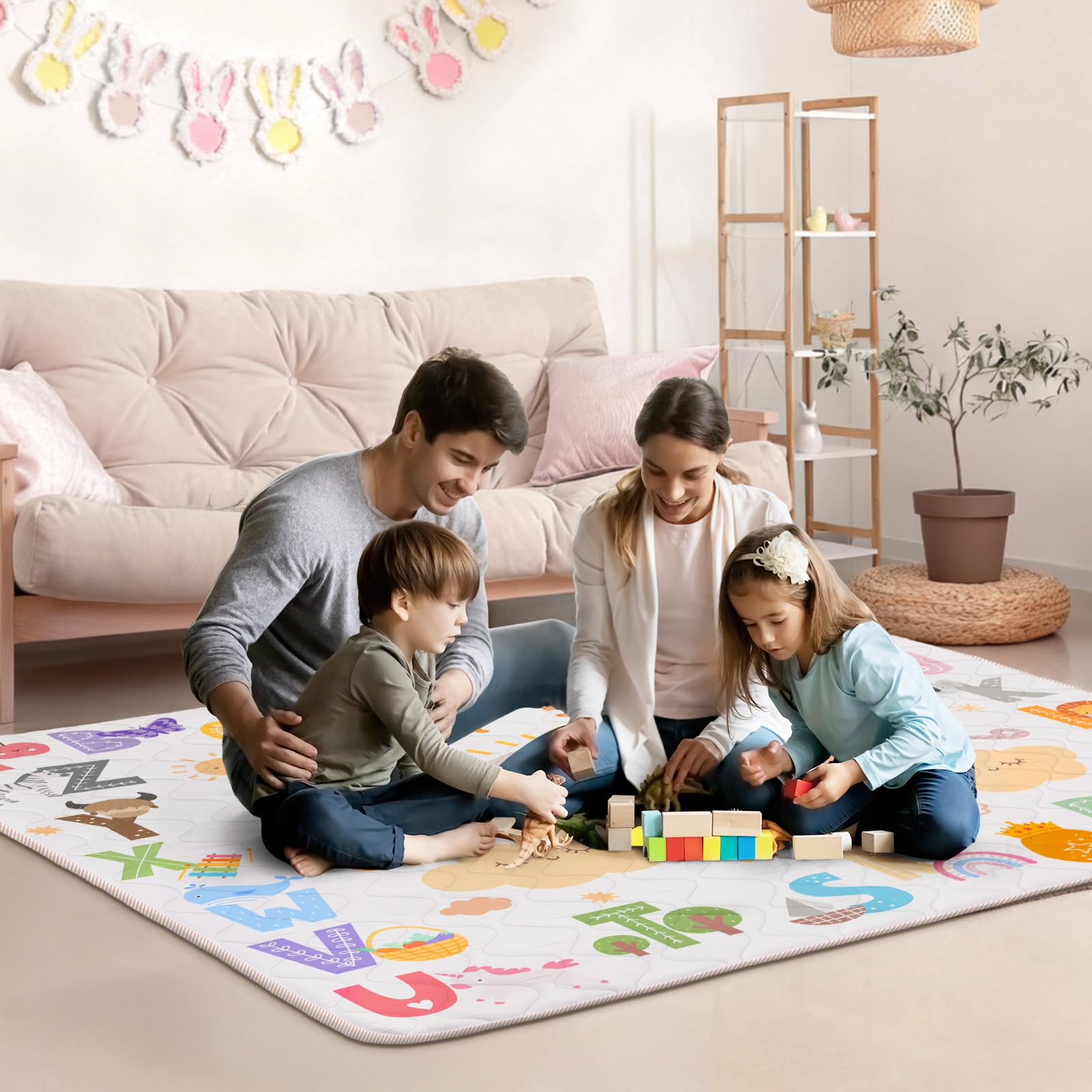 Alldomess spacious play area suitable for tents and rooms