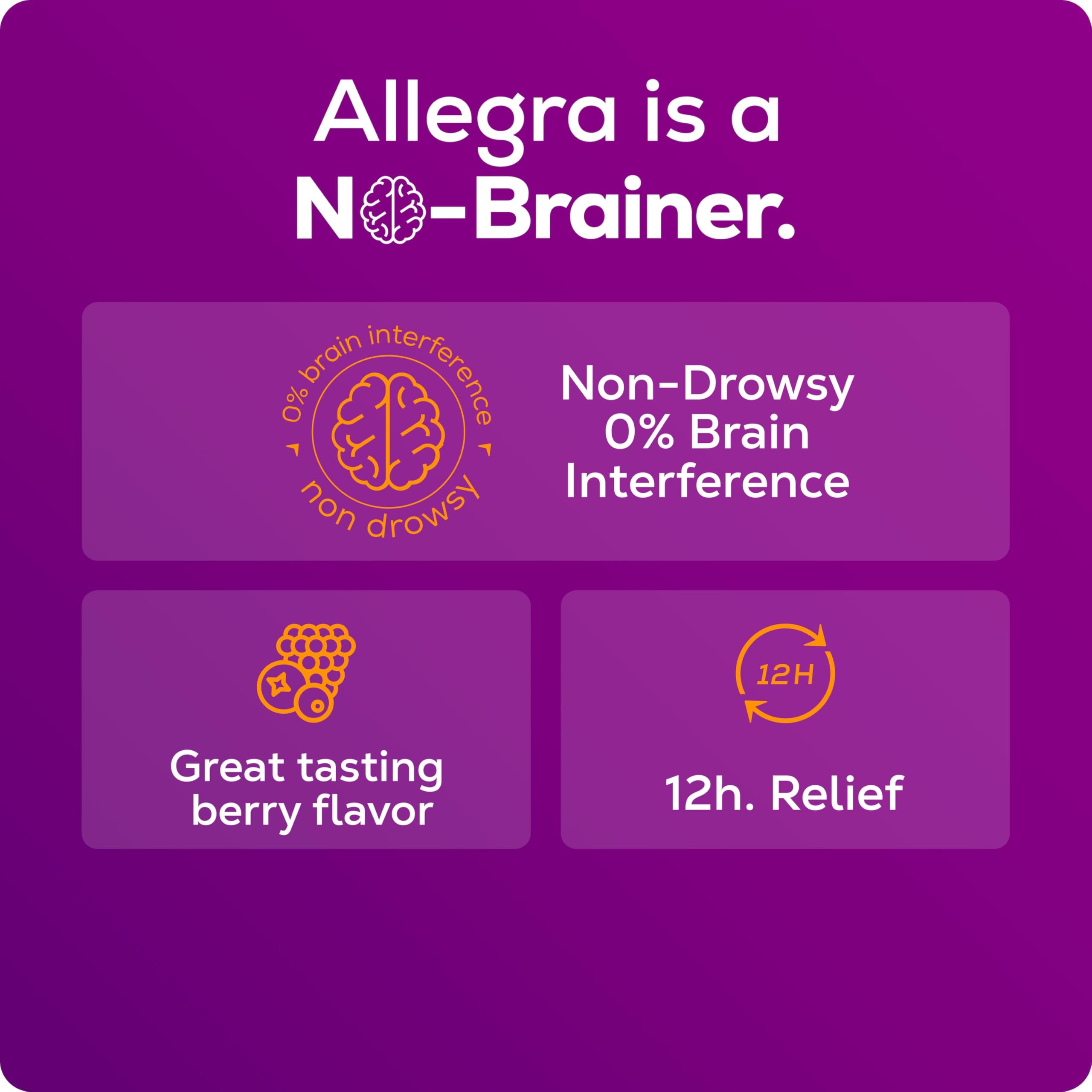Allegra Children age 2+ eligibility icon on label.