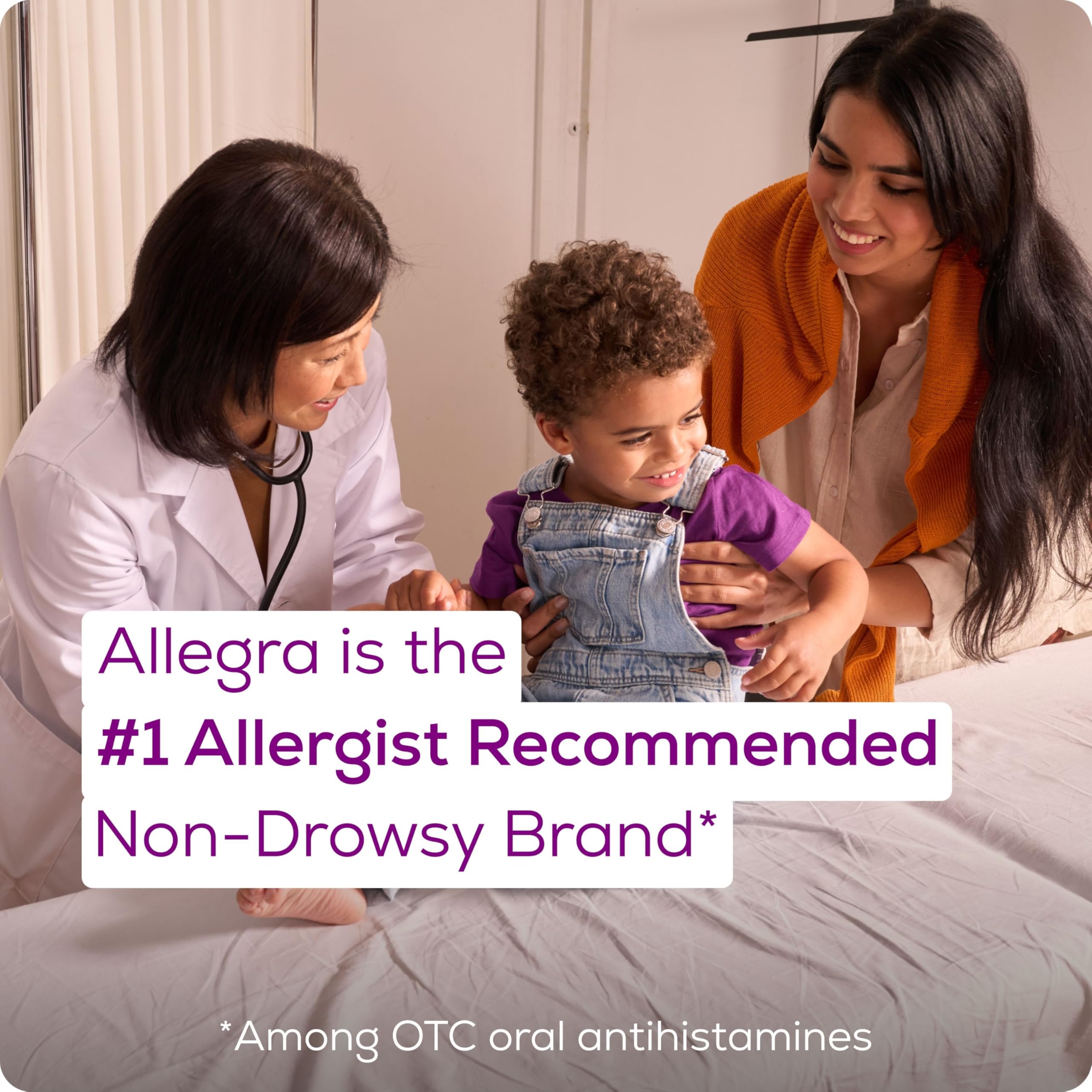 Allegra Children dosing illustration helps accurate daily dosing.