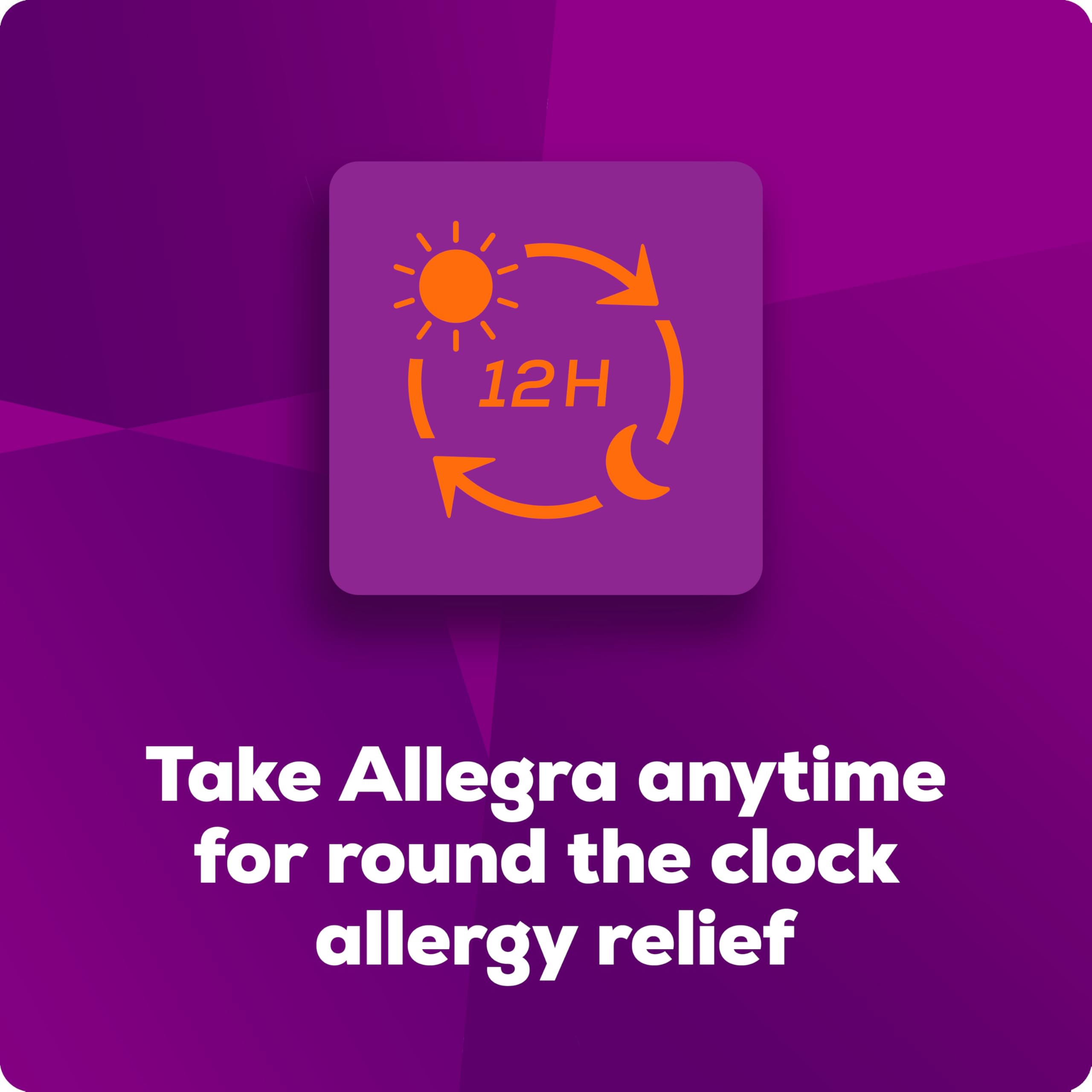 Allegra Children indoor-outdoor allergies box features pollen icons.