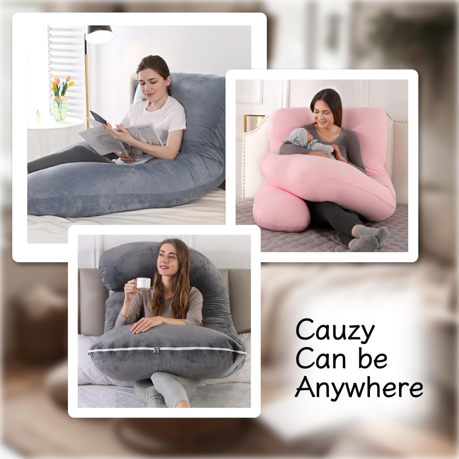 ALLOPERA lightweight construction allows quick repositioning on bed or sofa.