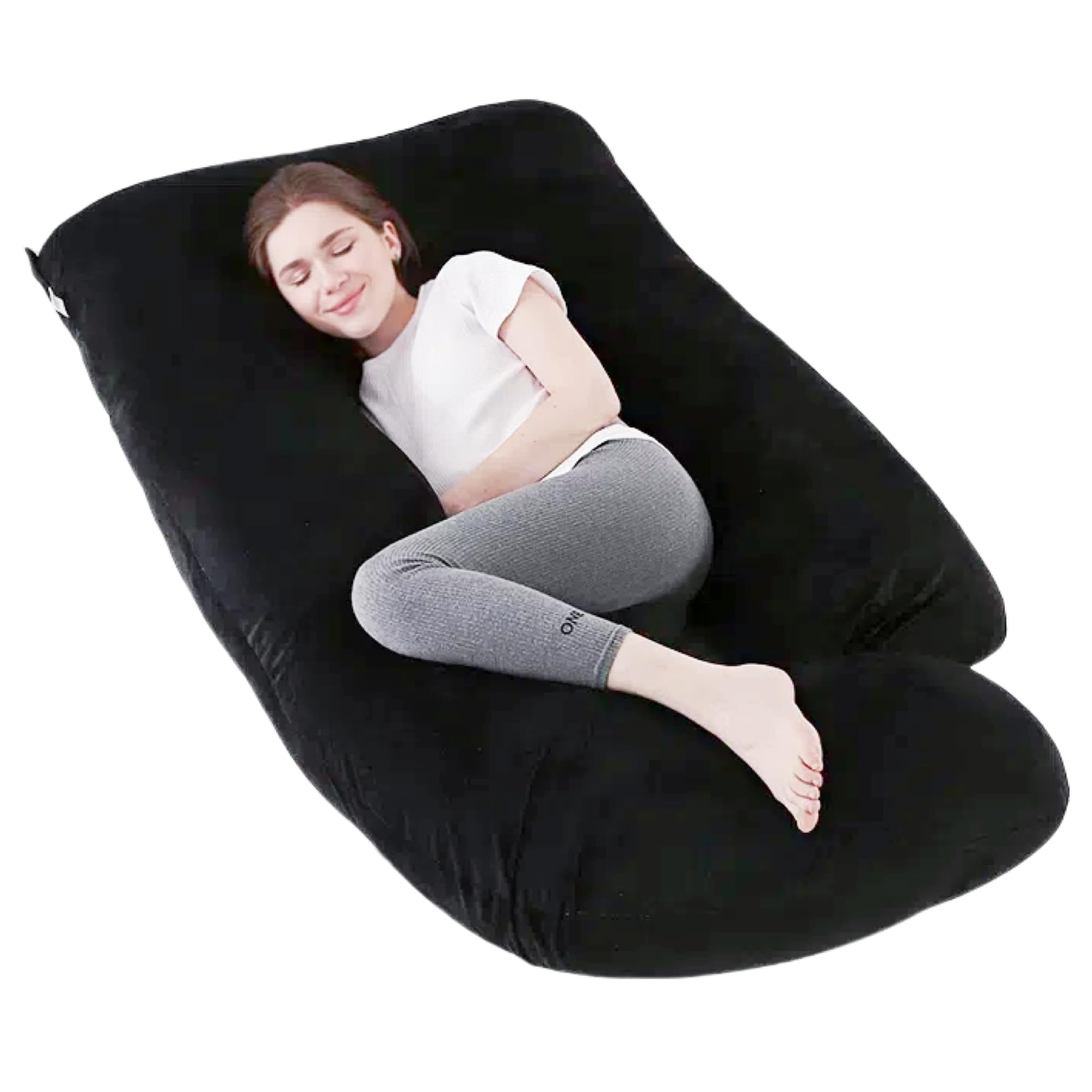 ALLOPERA full-body pregnancy pillow, 57 inch design for comprehensive sleep support