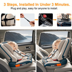 ALLRUBY baby car camera monitor night vision enables evening cabin monitoring