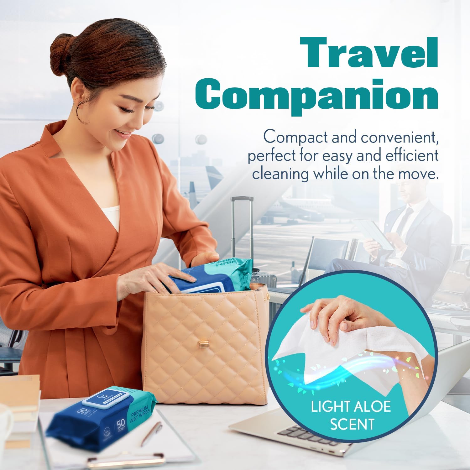 AllSett Health caregiver essential wipes for dignified elder care.