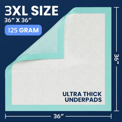 AllSett Health Chucks Pads waterproof base keeps moisture away from surfaces