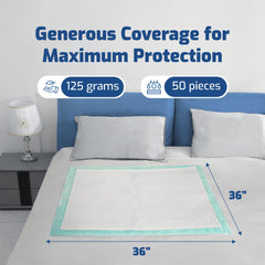 AllSett Health derma-friendly top layer keeps skin dry and comfortable.