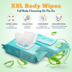 AllSett Health wet wipes with Aloe Vera and Vitamin E, close-up nourishing cleanse.
