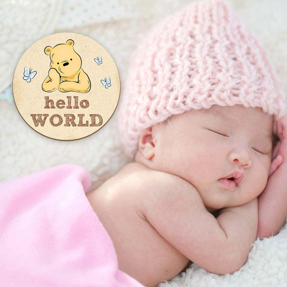 ALodr Winnie newborn announcement use for cute family portraits