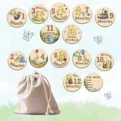 ALodr Winnie milestone props elevate monthly photos with whimsy