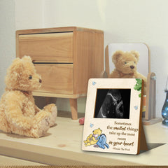 ALodr Winnie gender reveal photo frame marks a special moment.