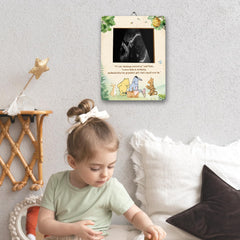 ALodr Winnie wooden frame with refined detailing ideal for nursery decor.