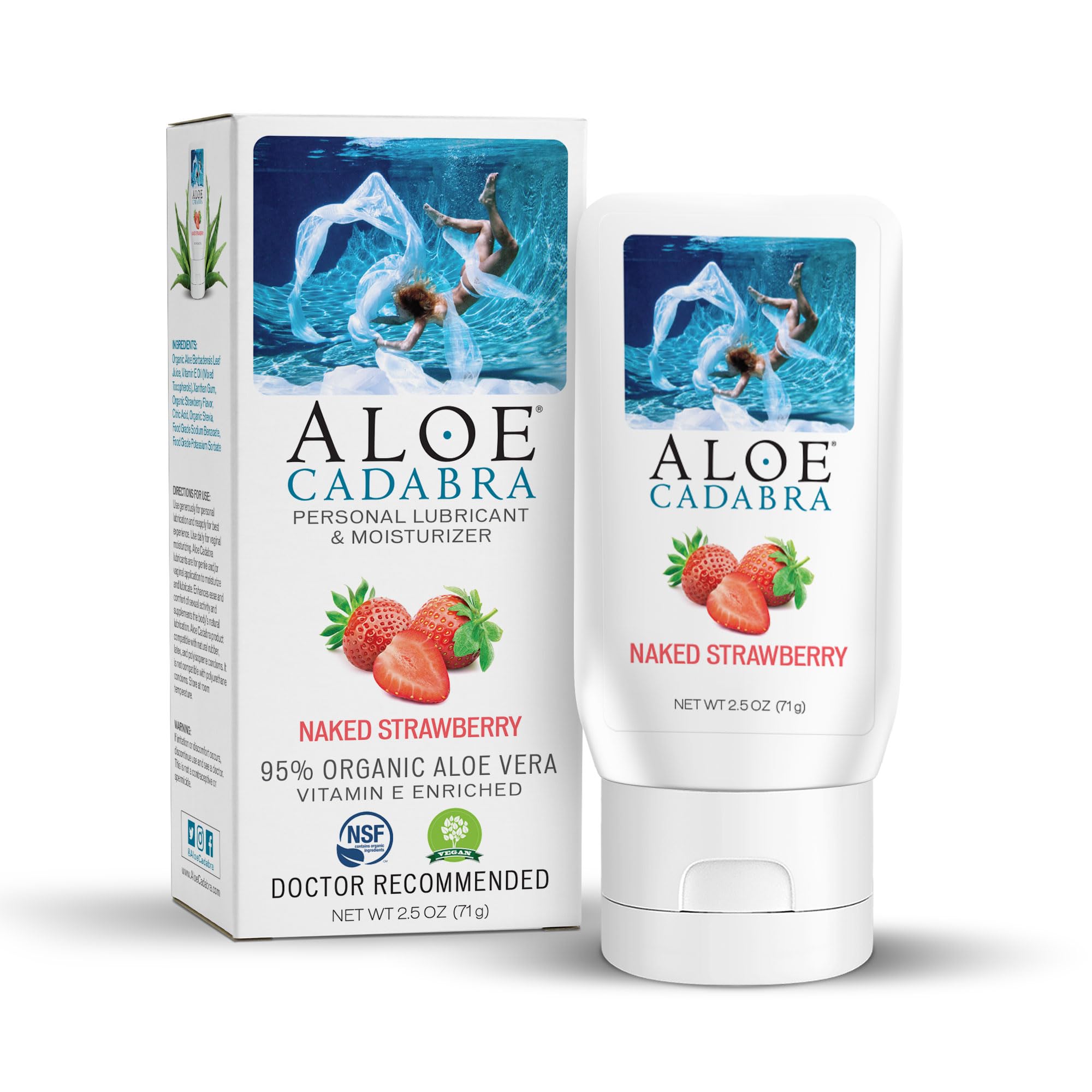 Aloe Cadabra key lime lube bottle pour delivers refreshing natural glide