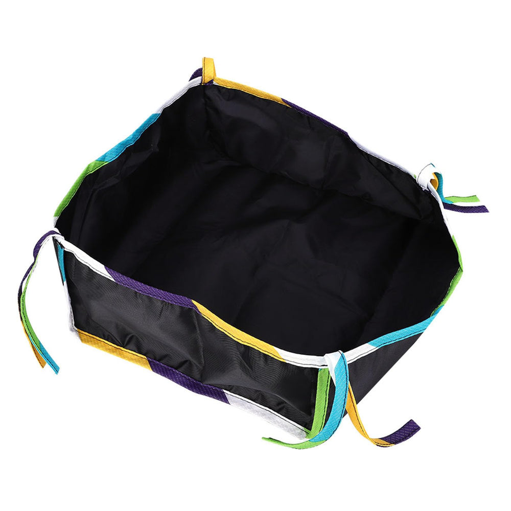 Alomejor baby stroller basket with large capacity for diapers, bottles, and wipes.