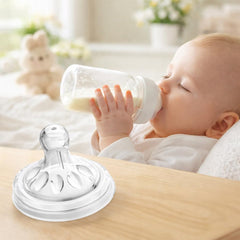 Alomejor four-pack nipples provide convenient replacements at home.