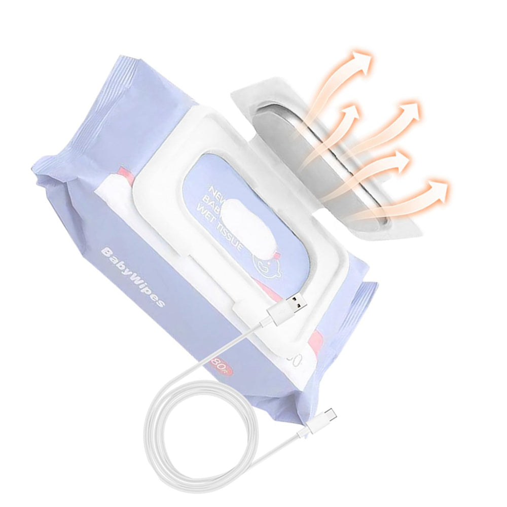 Alomejor wipe warmer USB-powered design for easy use with power banks.