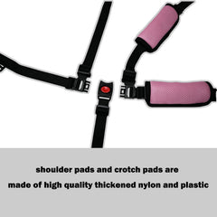 Easy installation of the Alovexiong harness on stroller and high chair.