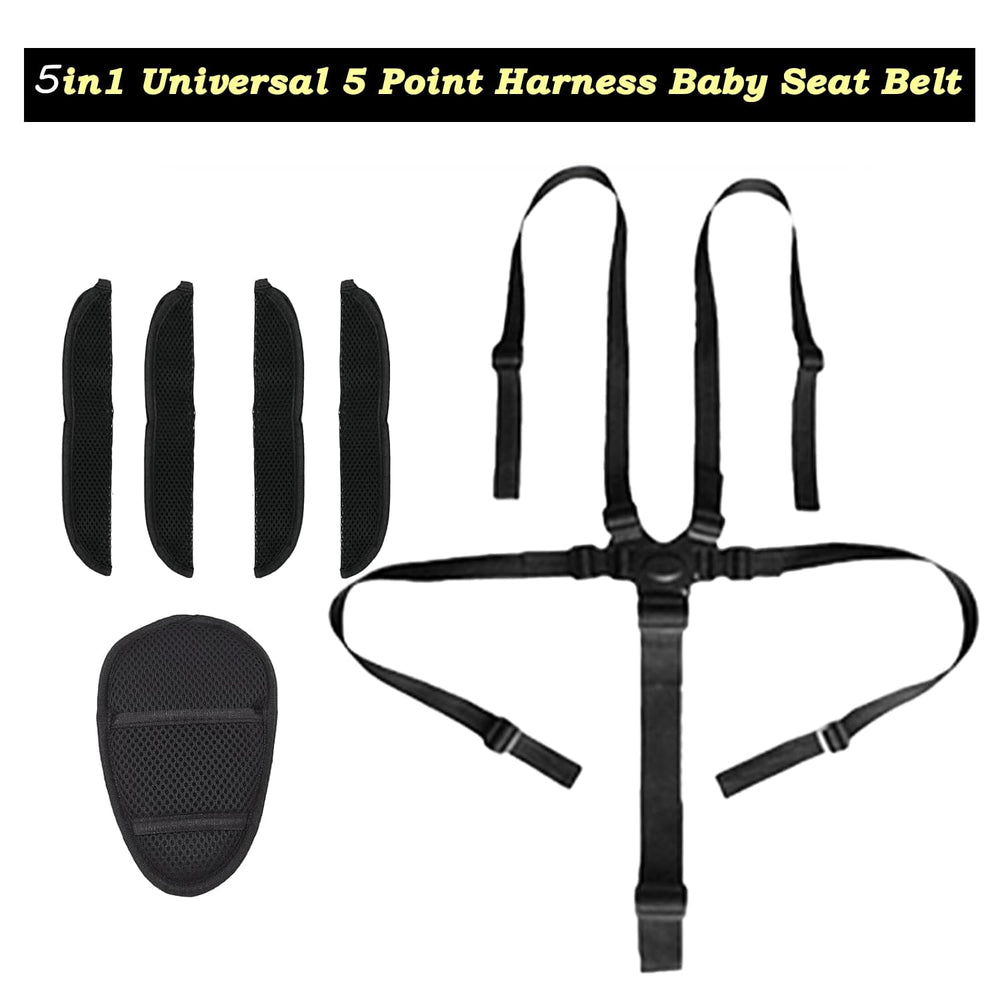 Alovexiong harness straps assembly allows flexible setup for chairs and strollers