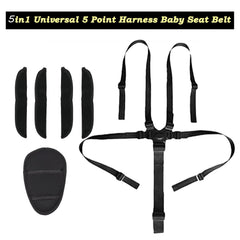 Alovexiong harness straps assembly allows flexible setup for chairs and strollers