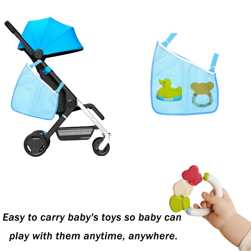 Alovexiong blue side sling net showing easy access while walking